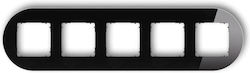 Icon Universal Wechselrahmen Straddle Glas-Effekt Rahmen Schwarz Bottom Graphit Matt 12-28-irso-5