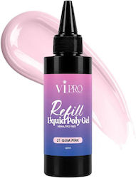 Beauty Vi Pro Refill Liquid Poly Gel 21 Gum Pink 60ml