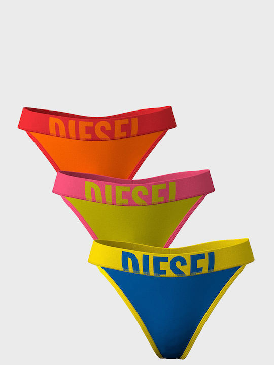 Βαμβακερά Γυναικεία String 3Pack Multi Colors