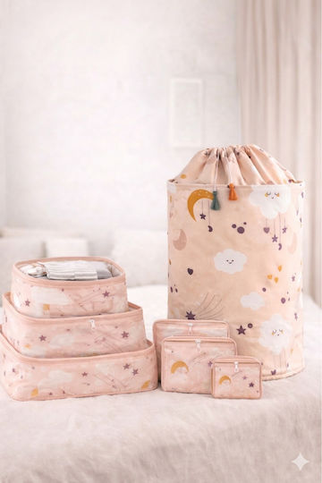 SteweHome Clothing Storage Case in Pink Colour 6pcs