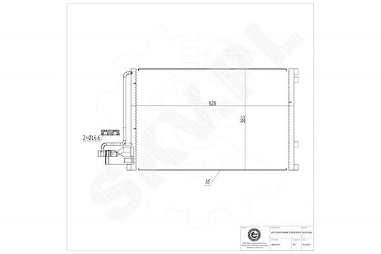 Air Conditioning Radiator Volvo C30 C70 Ii S40 Ii V50 30647931