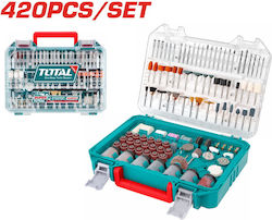 Total Casetă de accesorii pentru multitool 420 bucăți Takmg4208
