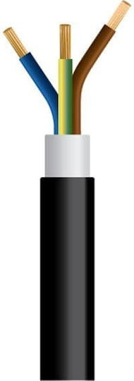Кабел NYY J1VV-U 3x2 5mm² Черен 1000m/drum