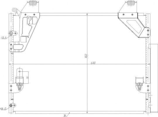 Кондензатор на климатик Toyota Hilux Vii 05 88460-0k050