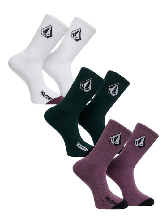 Volcom Full Ανδρικές Κάλτσες Multi 3Pack