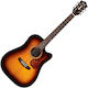 Guild D-140ce Antique Burst Semi-Acoustic Guitar