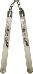 Nunchaku Chain Acrylic Black Dragon