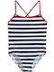 White Kinder Badebekleidung Einteilig Marineblau Weiß