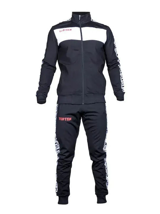 Top Ten Top Ten Herren-Sweatpants Schwarz / Weiß