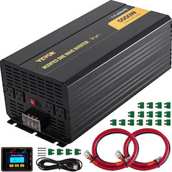 Vevor Auto-Stromwandler Modifizierte Sinuswelle 5000w 12v Gleichstrom-Eingangsspannung 120v AC Ausgangsspannung Zxnb5kw12-120nsriv9
