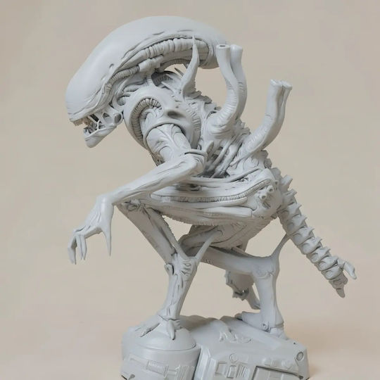 Άβαφη 3D Фигура Alien Xenomorph 457 мм Боядисване DIY Подарък Цветове 20 см 1:8