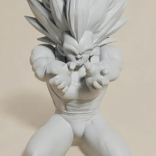 Небоядисана 3D Фигура Vegeta Ssj3 Daima Kameha Боядисване DIY Подарък Цветове 30 см 1:6
