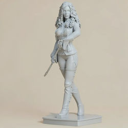 Unpainted 3D Figure Anna Valerious Van Helsing Painting Diy Gift Colors 15.2 Cm 1:12