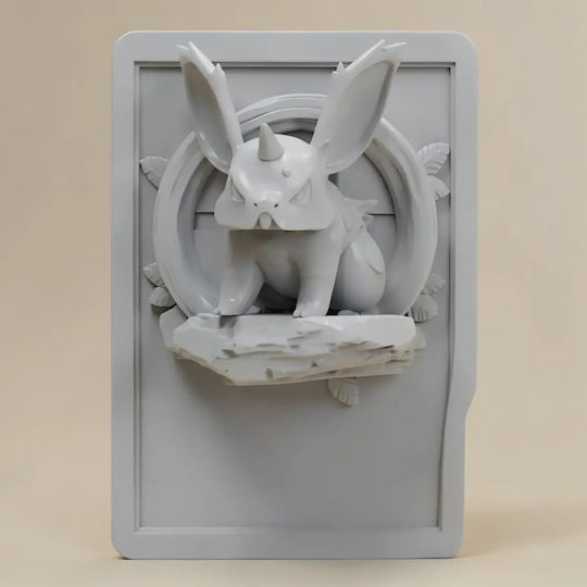 Unpainted 3D Pokemon Figure 3D Card Collection Nidoran Painting DIY Gift Colors 30 Cm 1:6