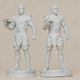Небоядисана 3D Фигура Sub Zero Power Ball Mortal Kombat Боядисване DIY Подарък Цветове 30 см 1:6