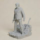 Unpainted 3D Figur Joel Pedro Pascal Game Version From The Last of Us Painting Diy Geschenk Farben 20 Cm 1:8