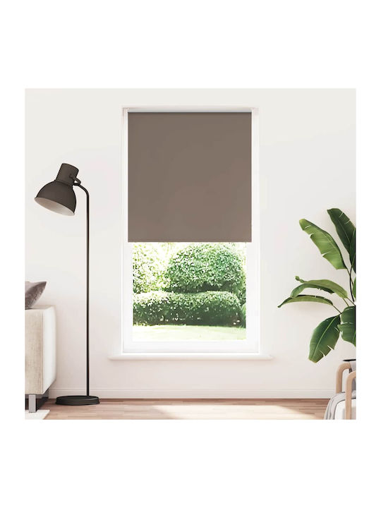vidaXL Roller Blinds Total Blackout Brown W90xH230cm 4011074