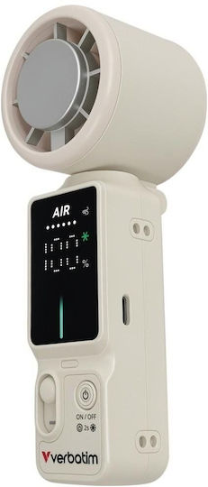 Verbatim Cool `n` Go Ανεμιστηράκι Χειρός USB 10W Λευκό
