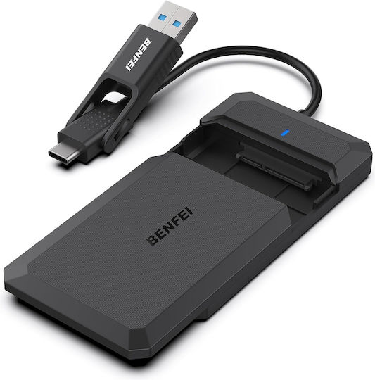 Benfei Hard Drive Case for 2.5" SATA III with SATA Type-C Connection