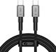 Tech-Protect Ultraboost Dna Cable USB-C мъжки - USB-C 60W PD Сив 1m 186105-uniw