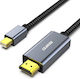 Benfei GSM276167 DisplayPort-Kabel Mini-DisplayPort-Stecker - HDMI-Stecker 0,9 m Graues