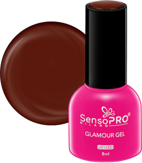 Ojă Pentru Unghii Cu Gel Glamour Sensopro Milano 8ml Sangria Cocktail #04