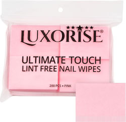 Ultimate Touch Luxorise Кърпички За Нокти Двойен Слой 200 Бройки Розови Ultimate Touch Luxorise Кърпички За Нокти Двойен Слой 200 Бройки Розови
