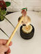 SteweHome Metal Candle Holder in Gold Colour 10x20cm