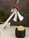 SteweHome Metal Candle Holder In Silver Colour 22x12cm