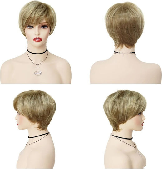 Animis Beauty Περούκα με Συνθετική Τρίχα σε Ξανθό Χρώμα