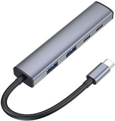 Conceptronic USB Hub 4 Ports (USB-C) HUBBIES22G Conceptronic USB Hub 4 Ports (USB-C) HUBBIES22G