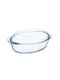 Pyrex Ovale Hitzebeständiges Kochgeschirr Glas mit Deckel und Gestell 33x20cm