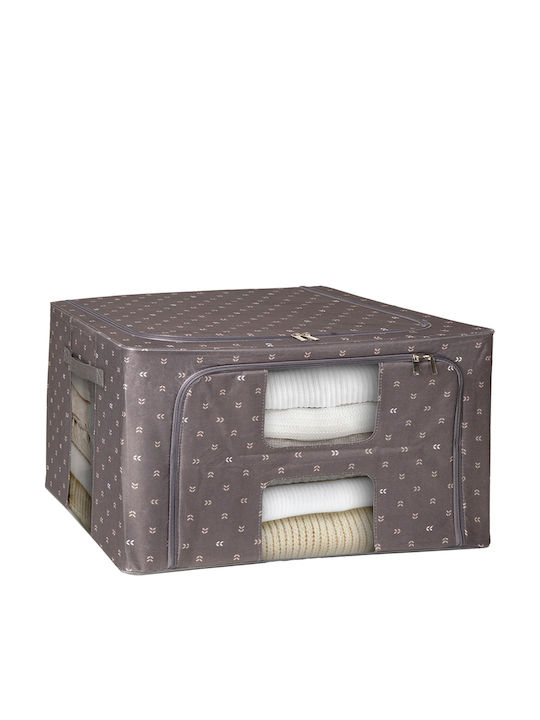 General Trade Stoff Aufbewahrungsbox mit Deckel Braune 50x40x34cm