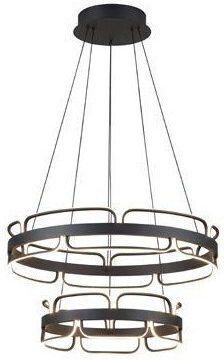 Eurolamp Висящо Осветително Тяло Черно LED с Топла Бяла Светлина 60x60x150см.