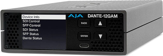 Aja Dante Aes67 & Smpte St 2110-30 Sdi Audio Embedder Disembedder Dante-12gam-r0