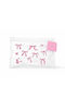 Enpapa Transparent Travel Makeup Bag Bikini Zipper Bow Design Pink