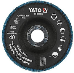 Yato Yt-833005 Schleifscheibe Zirkonium Flap Scheibe P40
