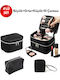 Enpapa Double Layer Large Travel Makeup Bag Functional Cosmetic Organizer Leopard Print Enp-016078-v2388