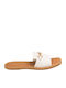 Women's White Flat Sandals