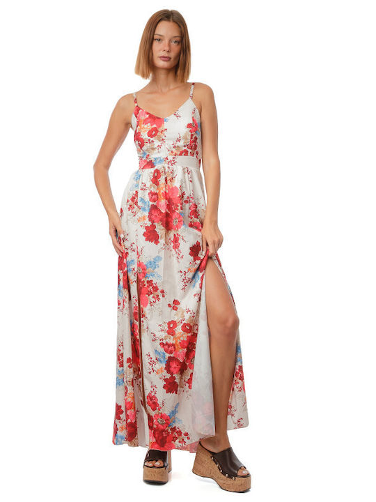 Silia D Sommer Midi Damenkleid Beige