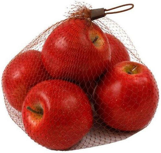 Red Apples Set 5 Pieces Candle Holder 15x14cm