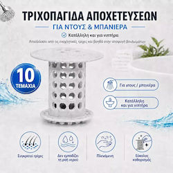 Shower and Sink Drain Hair Catcher Universal 10...