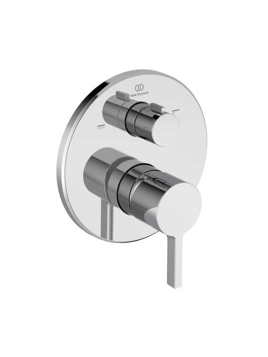 Ideal Standard Вграден Смесител За Душ С 2 Изхода Сребрист