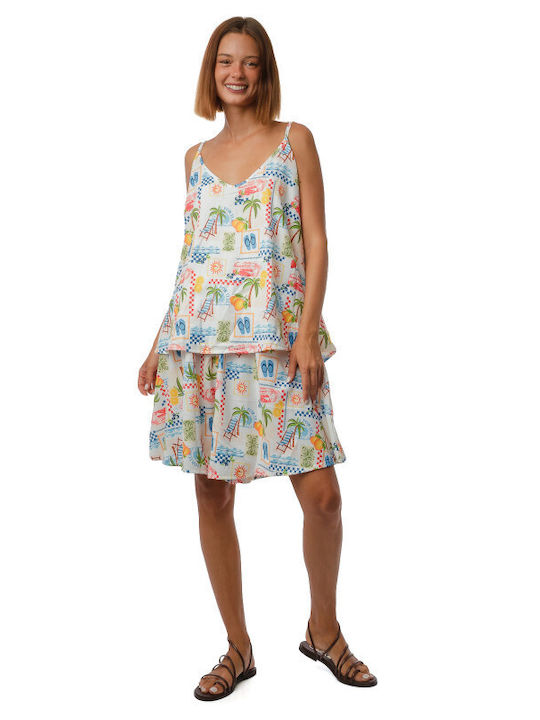 Silia D Damen-Shorts - Bermudas Weiß Set-26-016...