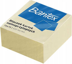 Bantex Selbstklebende Notizblöcke 75x75mm Gelbe X 400 Stück
