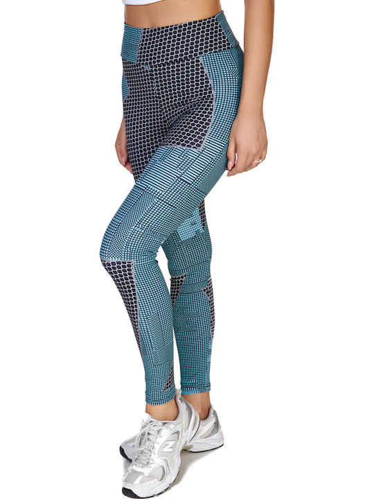 Training Damen Leggings Türkis