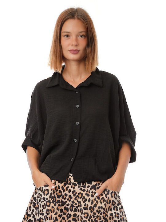 Silia D Long Sleeve Women's Shirt Black