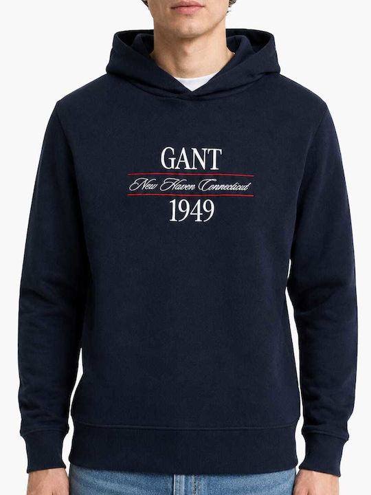 Gant Dark Blue Sweatshirt with Hood