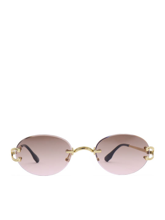 OJO Sunglasses Γυαλιά Ηλίου Χρυσά με Σκελετό OJO Sunglasses Γυαλιά Ηλίου Χρυσά με Σκελετό