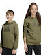 Полар Детски Суичър с Качулка Каки Camo Graphic